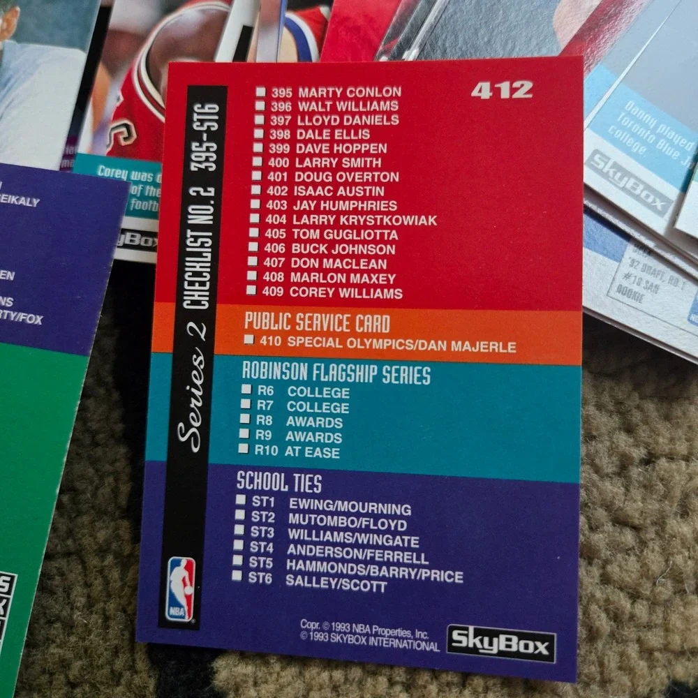 SkyBox 1992-93 Series 2 NBA Basketball Card Lot Harold Miner Hubert Davis Case